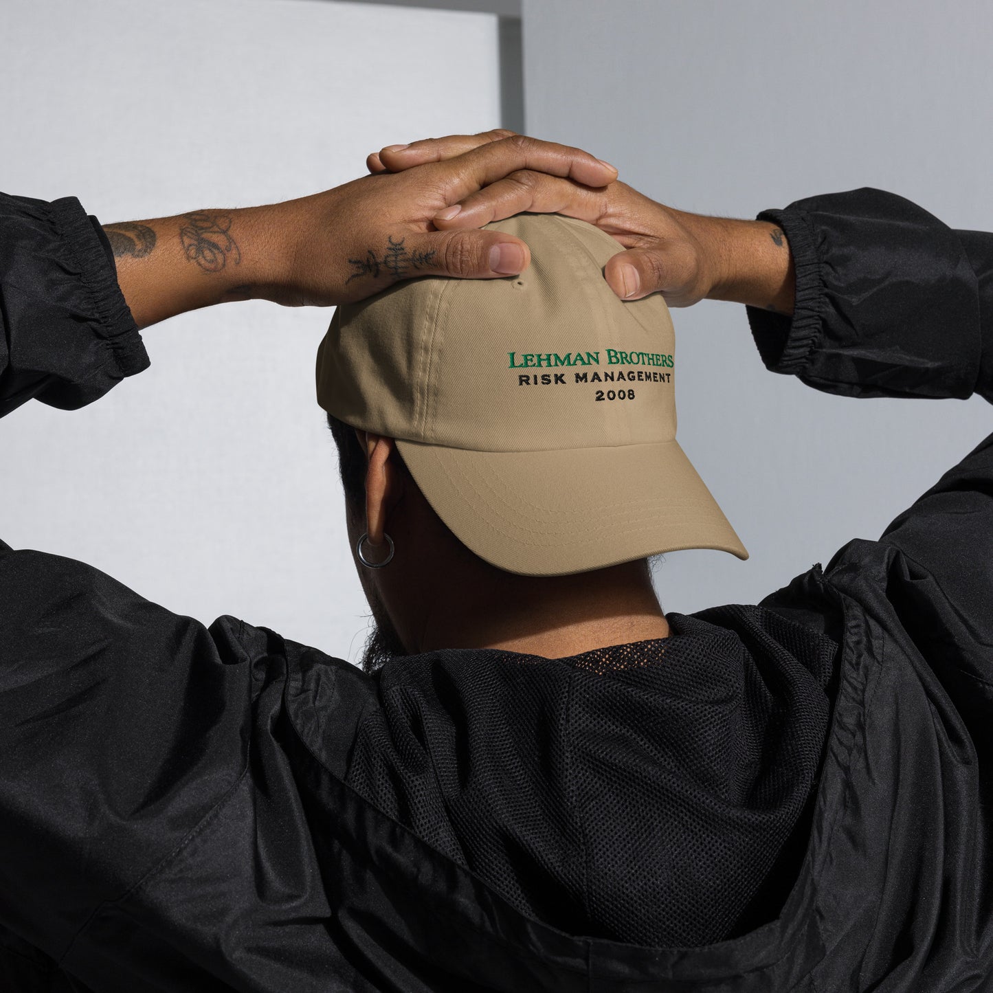 Lehman Brothers Risk Management Cap | 2008 Finance Meme Hat | Wall Street Nostalgia Dad Hat | Finance Bro Gift