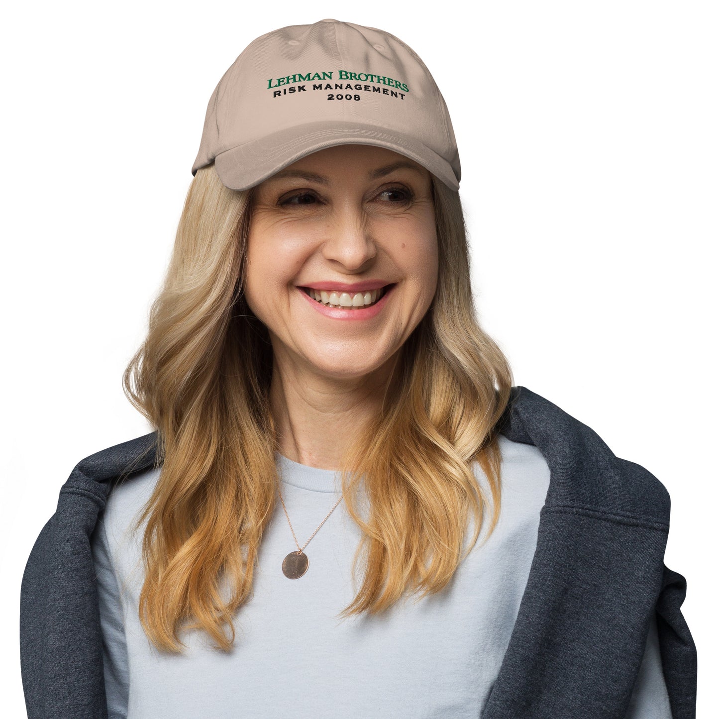 Lehman Brothers Risk Management Cap | 2008 Finance Meme Hat | Wall Street Nostalgia Dad Hat | Finance Bro Gift