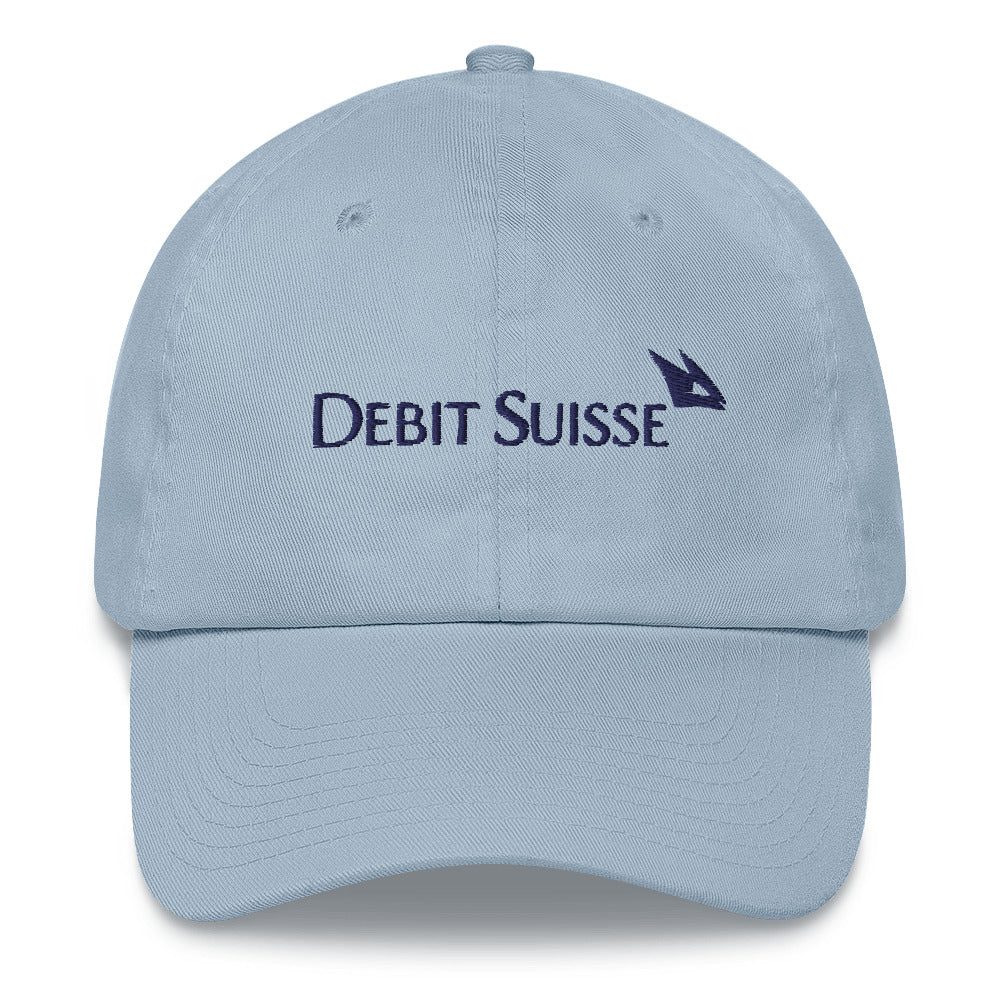 Debit Suisse Dad Hat | Credit Suisse Meme Cap | Finance Bro Risk Management Hat