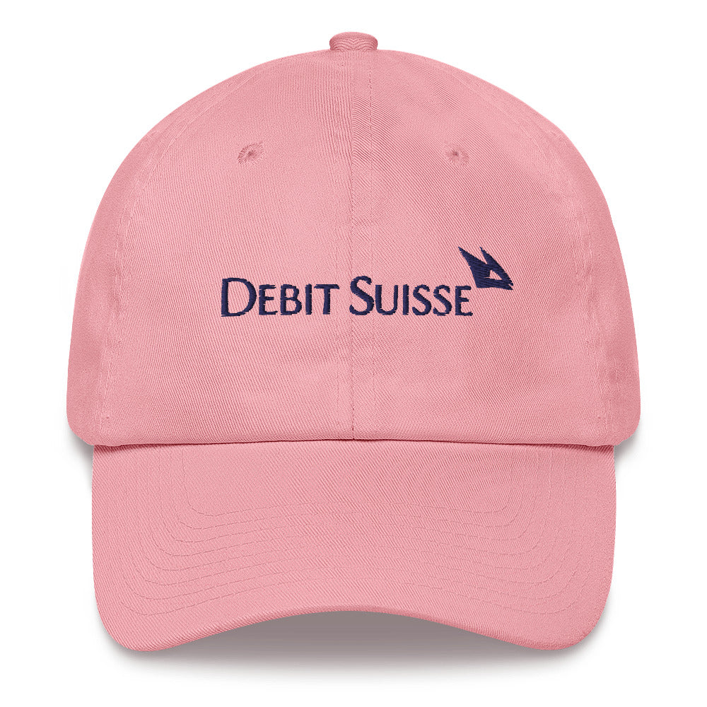 Debit Suisse Dad Hat | Credit Suisse Meme Cap | Finance Bro Risk Management Hat