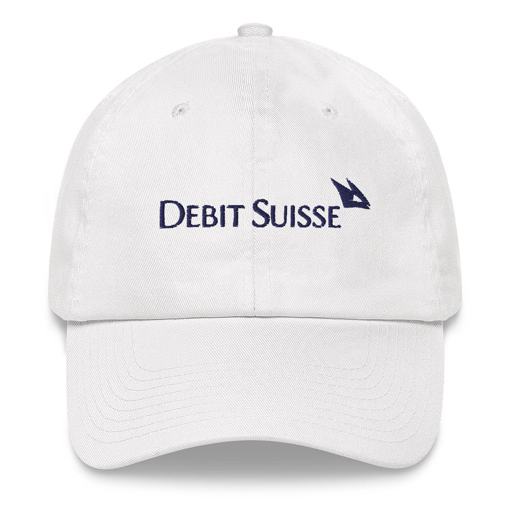 Debit Suisse Dad Hat | Credit Suisse Meme Cap | Finance Bro Risk Management Hat