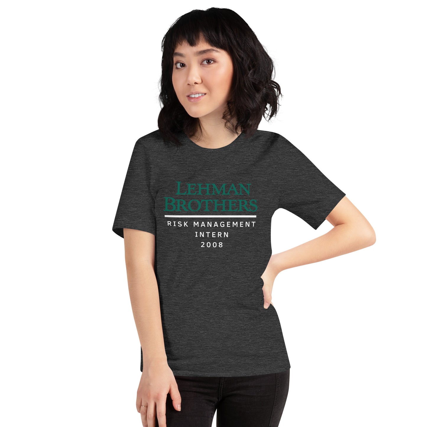 Lehman Brothers T-Shirt | Risk Management Meme Tee | 2008 Wall Street Scandal Shirt | Finance Bro Gift
