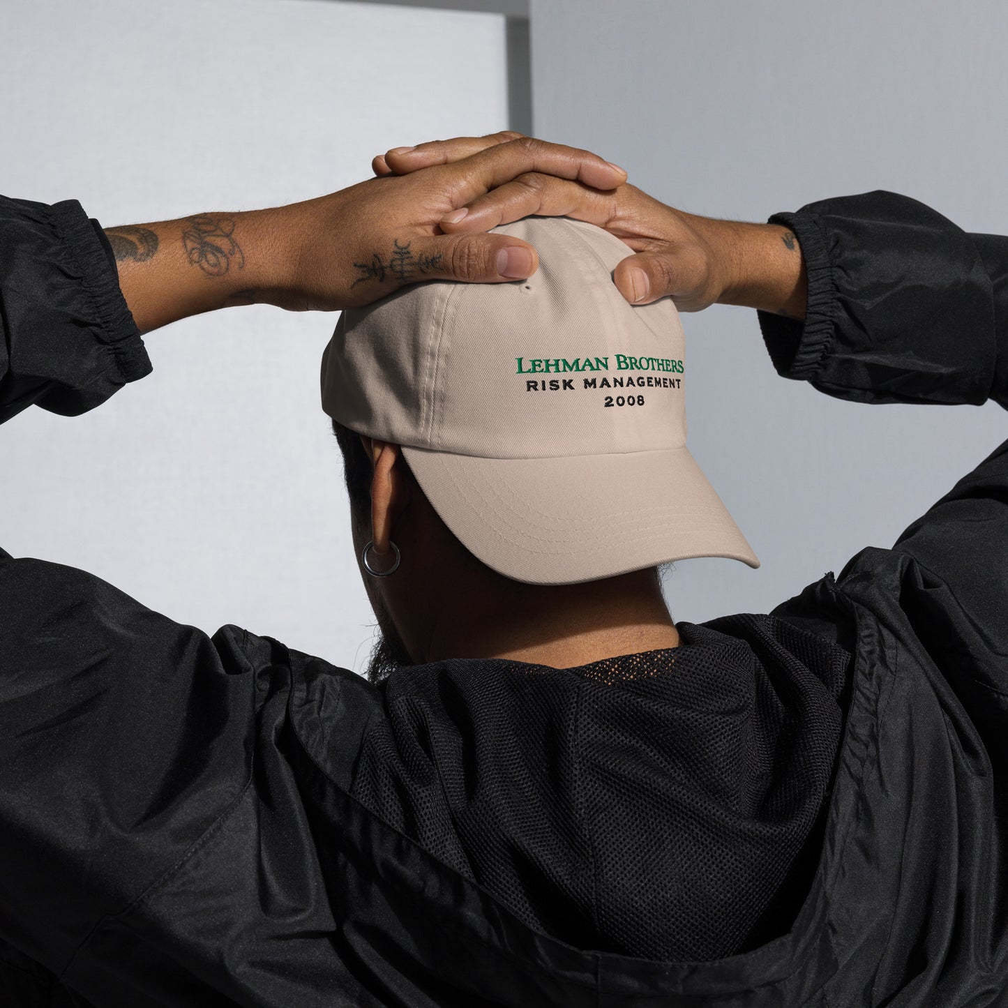 Lehman Brothers Risk Management Cap | 2008 Finance Meme Hat | Wall Street Nostalgia Dad Hat | Finance Bro Gift