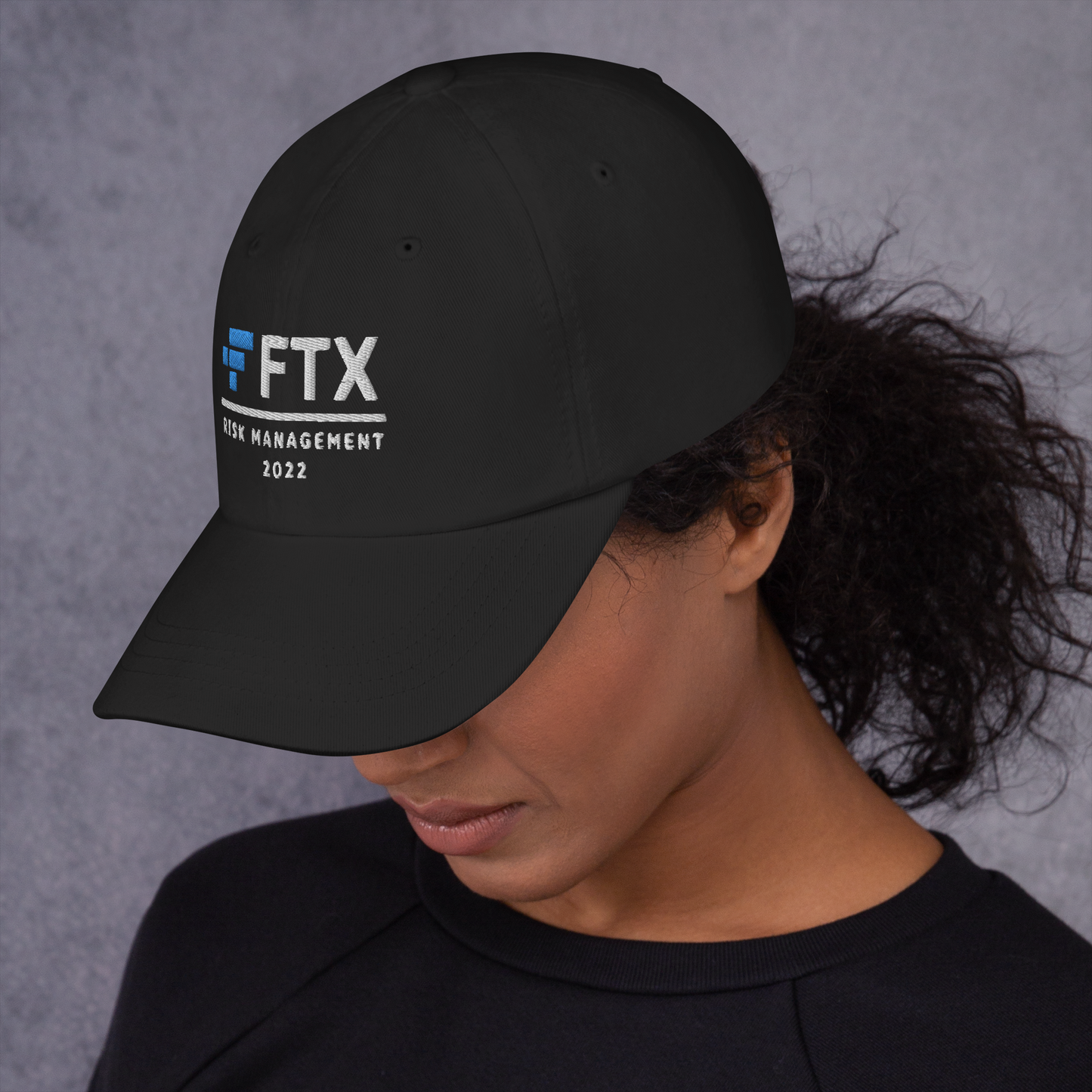 FTX Risk Management Cap | 2022 Crypto Meme Dad Hat | Sam Bankman-Fried Finance Bro Gift