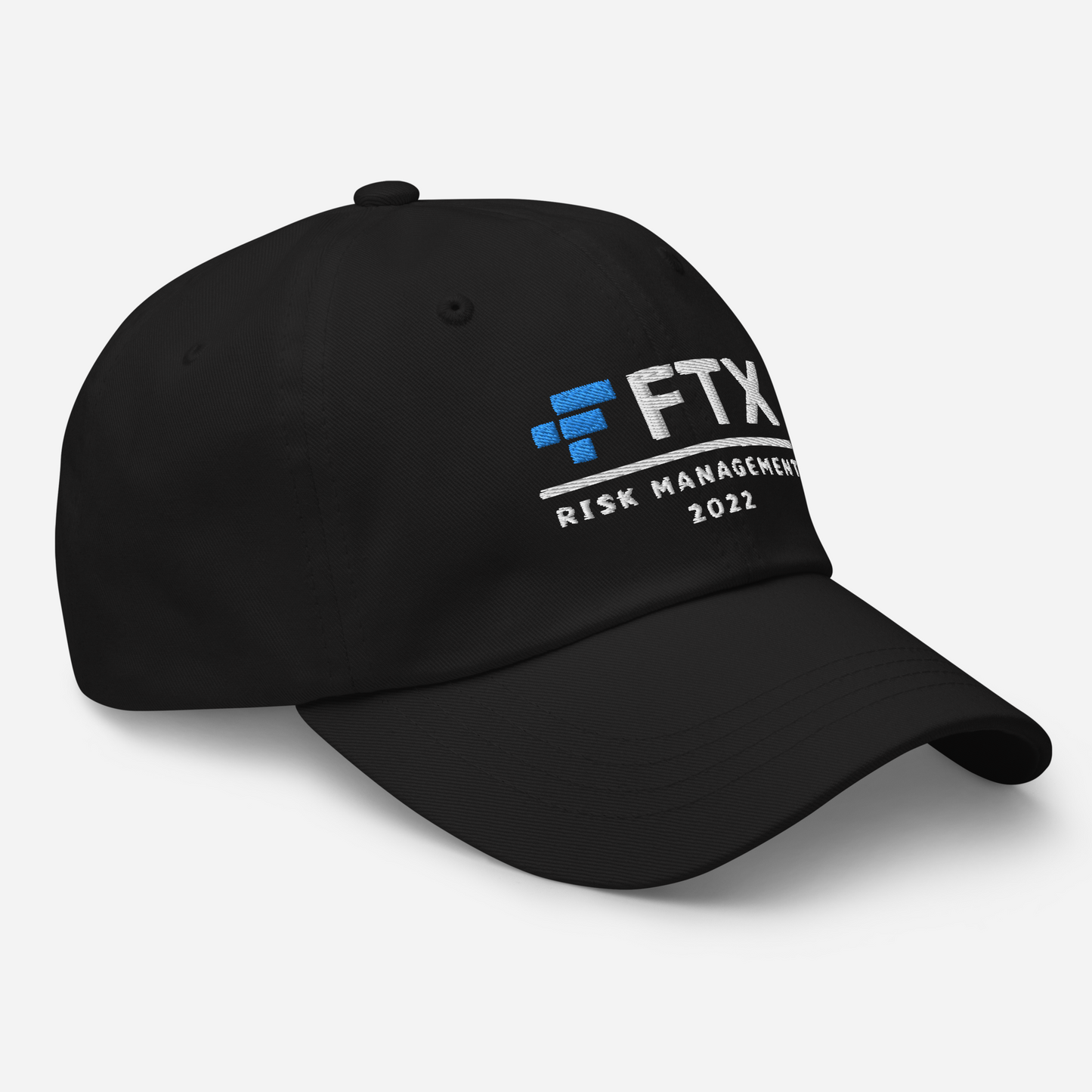 FTX Risk Management Cap | 2022 Crypto Meme Dad Hat | Sam Bankman-Fried Finance Bro Gift