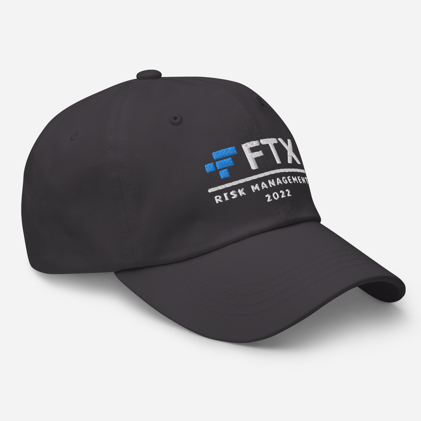 FTX Risk Management Cap | 2022 Crypto Meme Dad Hat | Sam Bankman-Fried Finance Bro Gift