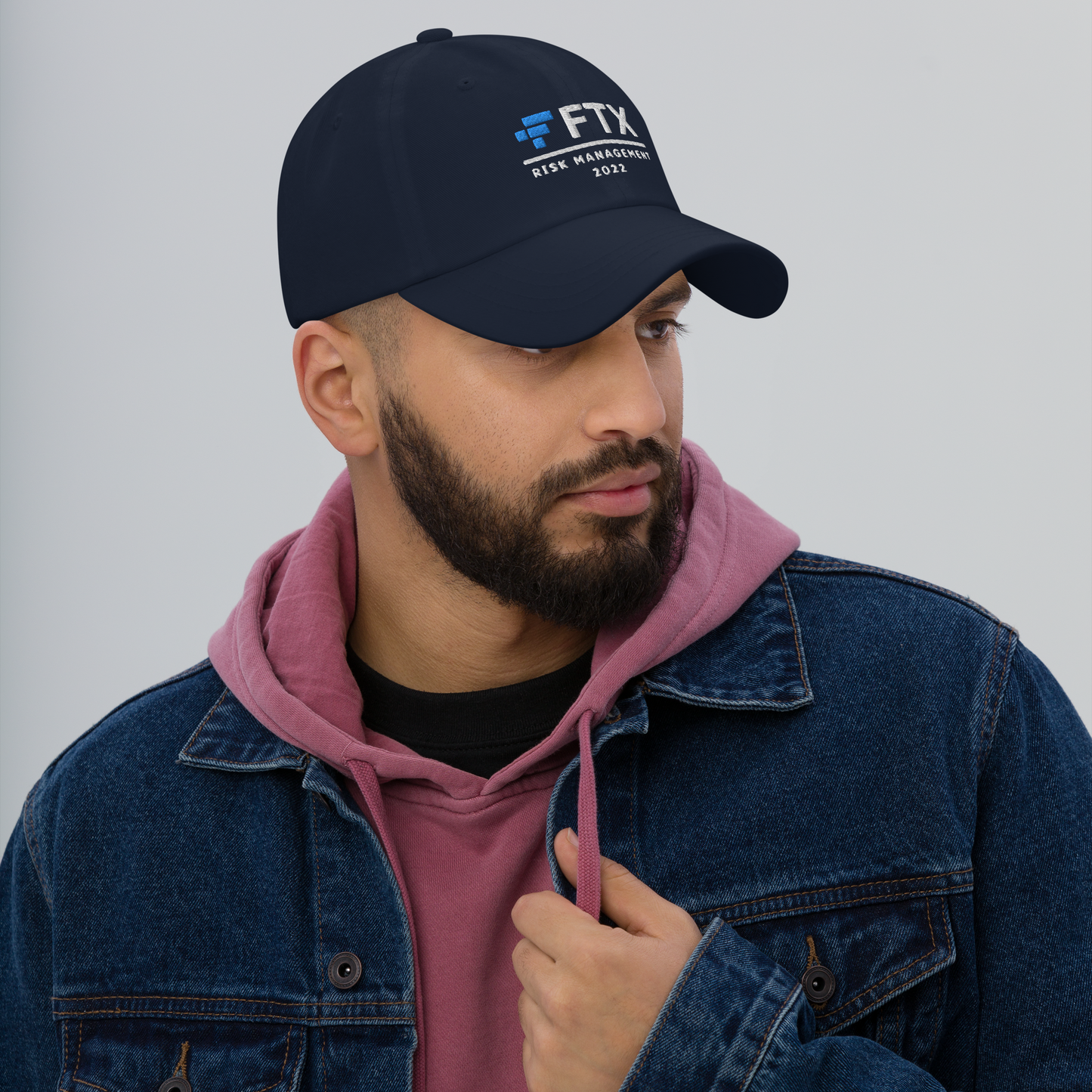 FTX Risk Management Cap | 2022 Crypto Meme Dad Hat | Sam Bankman-Fried Finance Bro Gift