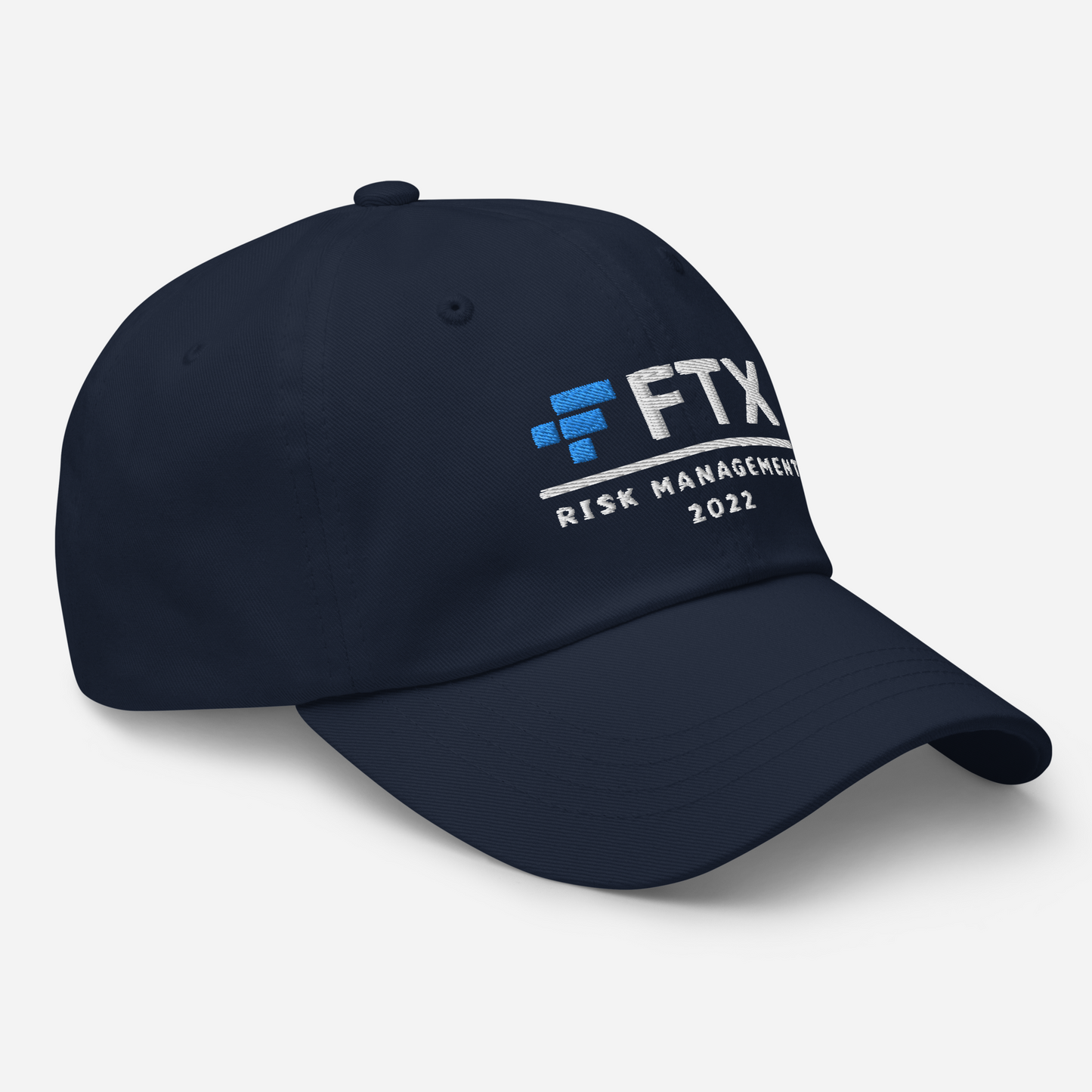 FTX Risk Management Cap | 2022 Crypto Meme Dad Hat | Sam Bankman-Fried Finance Bro Gift