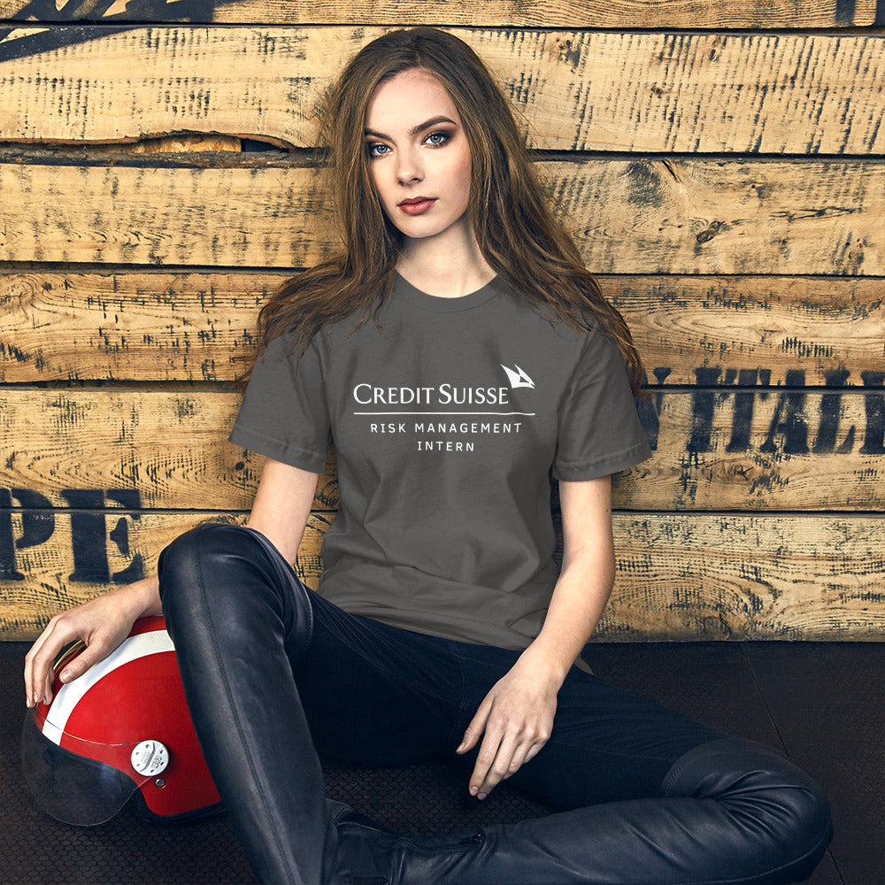 Credit Suisse T-Shirt | Risk Management Intern 2023 Meme Tee | Finance Bro Shirt | $CS Collapse Merch