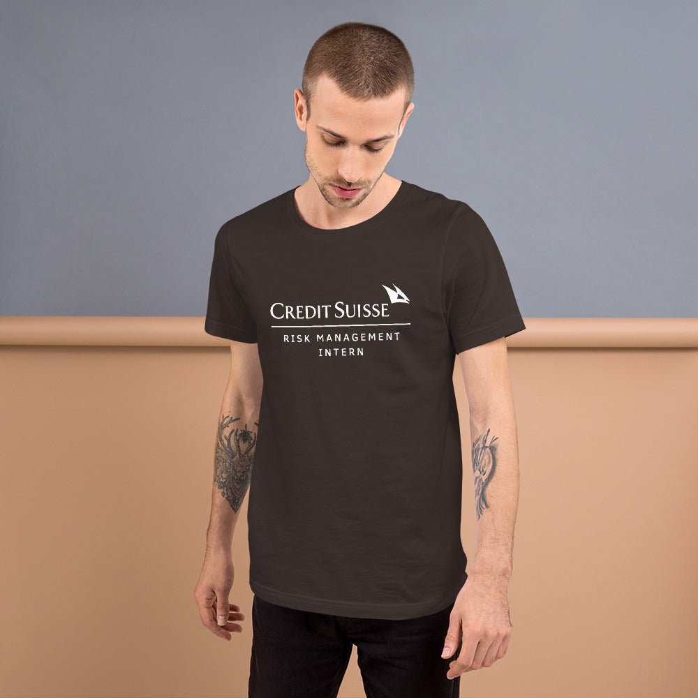 Credit Suisse T-Shirt | Risk Management Intern 2023 Meme Tee | Finance Bro Shirt | $CS Collapse Merch